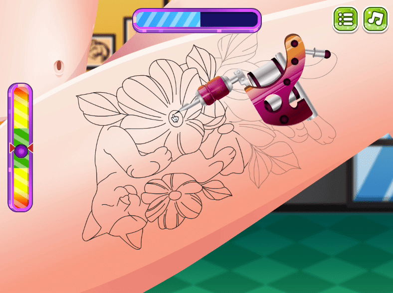 Funny Tattoo Shop gameplay
